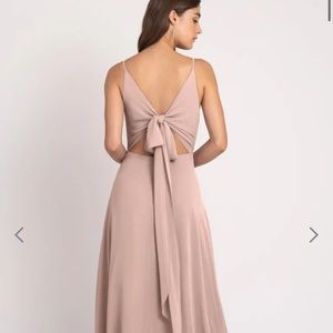 Jenny yoo Dani dress size 8 whipped apricot